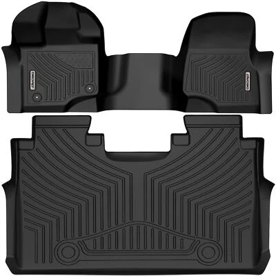 OEDRO Floor Mats Liners for 2015-2025 Ford F150 F-150 Super Crew Cab TPE Rubber Foto 1 de 4