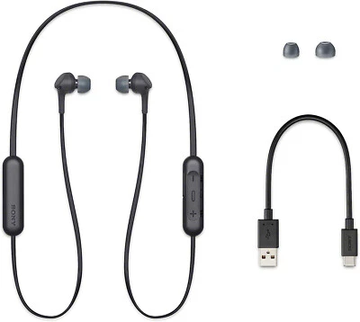 Sony WI-XB400 Wireless in-Ear Extra Bass Headphones + Mic Black - Image 1 of 4