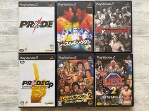 SONY PS2 Pride & GP Grand Prix 2003 & Wrestle Kingdom K-1 2004 Dynamite & UFC 2 - Picture 1 of 14