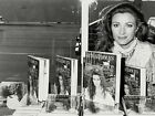 Ar) 1986 London Features Press Photo Stamped Notes 7x9 B&W Jane Seymour Books