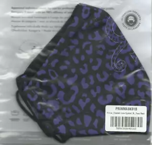 PRINCE love symbol/black FACE MASK official merchandise (SEALED) - Imagen 1 de 3