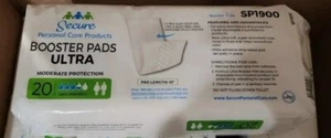 2x Secure Personal Care Products . Booster Pads Ultra, SP1900 - Picture 1 of 1