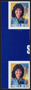 #5283 Sally Ride, Horizontal Gutter Pair [6], Mint **ANY 5=FREE SHIPPING** - Picture 1 of 1