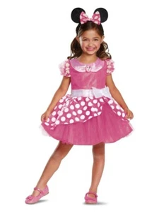 Disney Minnie Mouse Disfraz de Lujo Niñas Cuento de Hadas Día del Libro Vestido Elegante T2 - Imagen 1 de 1
