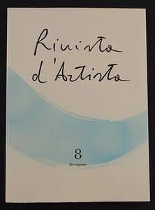 Rivista d&#39;Artista n.8. Assedio del visibile. Forza dell&#39;invisibile - Imagen 1 de 5