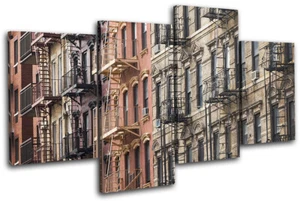 New York City Manhattan Buildings Urban MULTI TELA parete arte foto stampa - Foto 1 di 1