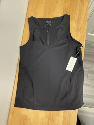 Calvin Klein Performance Black Quick Dry Sleeveless Workout Tank Top Shirt L NWT - Image 1 of 4