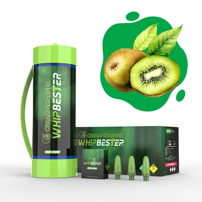 Whipped Cream Chargers–8 Fruit Flavors tank Whipbester Super Pure Gas,2200G*1PC!