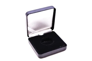 Black Leatherette Box & Direct Fit Capsule for Liberty Franklin Kennedy $ 1/2 - Picture 1 of 6