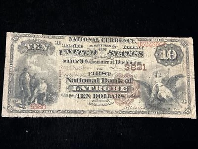 1882 $10 BB First National Bank LATROBE Pennsylvania National Currency CN #3831 - Image 1 of 4