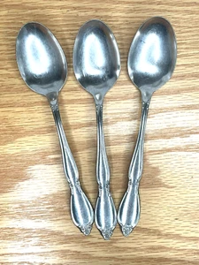 Oneida CHATELAINE Community Stainless 3 Oval Soup Spoons 6 3/4" Betty Crocker - Picture 1 of 6
