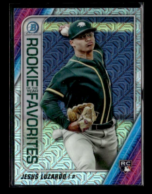 2020 Bowman #ROYF-JL Jesus Luzardo Rookie of the Year Favorites Mojo Rookie - Image 1 of 2