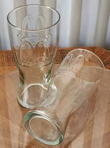 2 ARCHI Vintage 1992 Trasparenti 6,5" MCDONALDS Goffratura Coca-Cola Pepsi Vetro - Foto 1 di 6