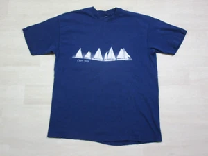 Vintage Cape May, New Jersey Sailing T Shirt (L) dated 1986 Single Stitch Boat - Picture 1 of 9