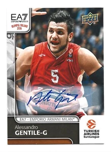 Alessandro Gentile AUTOGRAPH 2016-17 Upper Deck Euroleague #21 AUTO Basketball - Picture 1 of 2