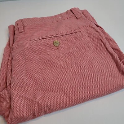 J. Pantalones Cortos Chinos Crew, Pata de Gallo Rojo, Talla 34X10 Foto 1 de 4