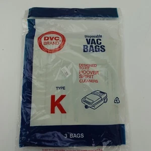DVC Brand Disposable Vacuum Bags Type K (3 Bags) New - Picture 1 of 5