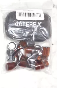 1 New DOTERRA Essential Oil Black Keychain Pouch Case 8 Vials - Discontinued - Picture 1 of 8