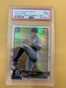 Casey Mize - 2018 Bowman Draft Chrome Refractor PSA 9 🔥🙏 - Picture 1 of 1
