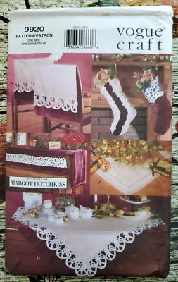 Vogue Craft Pattern 9920 by MARGOT HOTCHKISS - Victorian Christmas - Uncut - Image 1 of 2