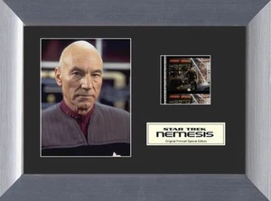 Captain Jean-Luc Picard Star Trek Nemesis Original 35mm Film Cell gerahmt & mattiert - Bild 1 von 2