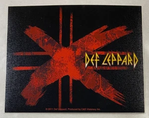 DEF LEPPARD - BLACK & RED Music Sticker 12.5cm x 10cm - Picture 1 of 1