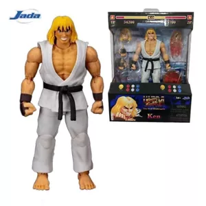 Original Jada Toys Ultra Street Fighter II Ken weiß Actionfigur Modellspielzeug - Bild 1 von 7