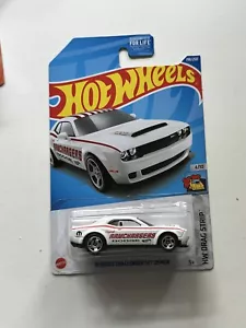 2022 Hot Wheels 2018 Dodge Charger Demon Hemi New/Sealed HW Drag Strip White  - Picture 1 of 1