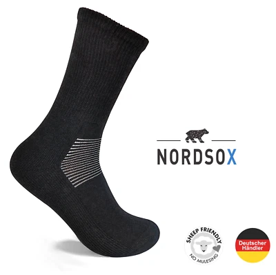 NORDSOX 2 | 4 Paar Outdoor Merino Wandersocken ganzjahr Damen & Herren Trekking - Bild 1 von 4
