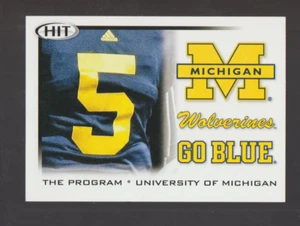 2010 SAGE Hit #42 Michigan Wolverines team card (Tate Forcier jersey) - Picture 1 of 2