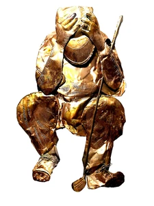 😁 Fred Coppie Scultura in Rame da Appendere a Parete "Non Più" Golf Sala PREZZO BASSO - Foto 1 di 4