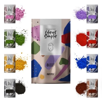 Pifito Oxide Pigment Colorants Sampler - 8 Beautiful Colors Soap Making Supplies - Image 1 of 4