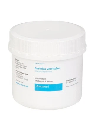 Coriolus versicolor - Schmetterlingstramete Vitalpilzextrakt 240 Kapsel - Bild 1 von 2