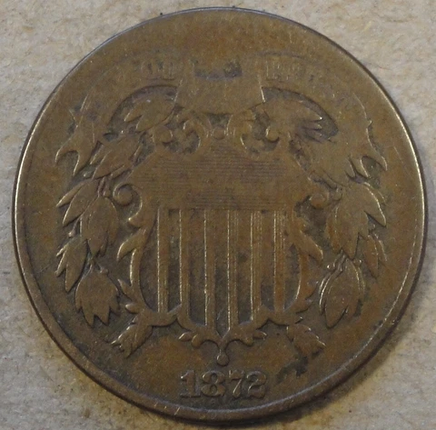 1872 Two Cents Nice Bold Date Cover
