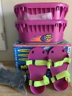 NEW 2005 BIG TIME TOYS PURPLE MOON SHOES MINI SIZED TRAMPOLINES FOR FEET KID FUN