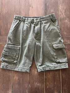 Boy Scouts of America Cargo Canvas Uniform Shorts Youth Size 18 Green - Picture 1 of 14