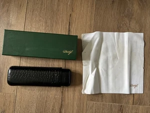 Davidoff Krokodil Zigarrenetui Halter für 2 Leder schwarz, verpackt, C-2, 90331 - Bild 1 von 18