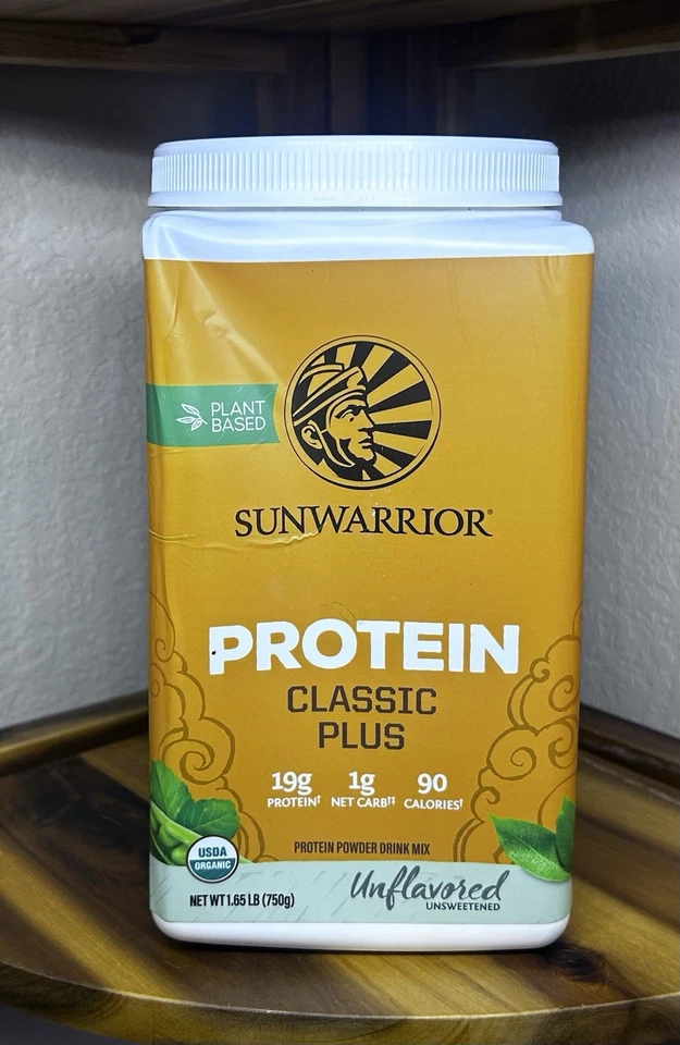 Sunwarrior Protein Classic Plus Plant Based, Unflavored 1.65 lb (750g)-Ex 12/26 - Image 1 of 1