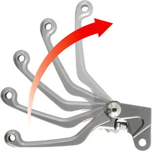 Palanca de embrague pivotante Zeta CP 4 dedos aluminio Yamaha WR250F 450F ZE42-4165 Foto 1 de 4