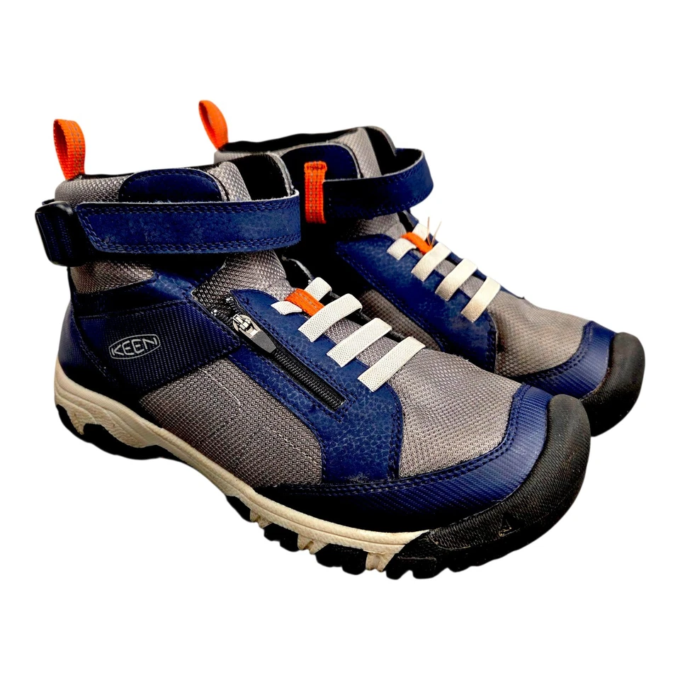 Botas de Senderismo Keen Targhee Boundless Juveniles con Cremallera Azul y Gris para Niños Talla 6 USADAS UNA VEZ Foto 1 de 4