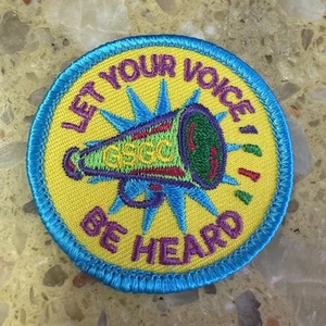 Let Your Voice Be Heard Girl Scouts Patch Award - Picture 1 of 2