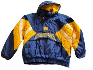 CHAQUETA ACOLCHADA JERSEY DE COLECCIÓN AÑOS 90 NBA GOLDEN STATE WARRIORS STARTER Adulto XL Rara - Imagen 1 de 16