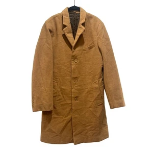 TAHARI Herren 40R Wollmischung Camel Hellbraun Braun Mantel Blazer Coat Jacke Trench - Bild 1 von 7