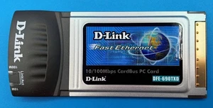 D-Link CardBus 10/100 Fast Ethernet PC Card DFE-690TXD Integrated Jack with Case - Picture 1 of 6