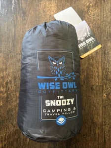 Wise Owl Outfitters The Snoozy Travel / Camp Pillow - NWT BLUE w/Travel Bag - Picture 1 of 3