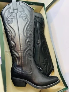 NEW Wild Fable Women's Kenzi Western Boots with Memory Foam Insole - Black - Picture 1 of 7