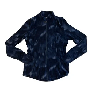 Member's Mark Women's Zip Up Semi Fitted Zen Printed Active Jacket W/ Thumbholes - Picture 1 of 4