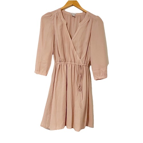 VETEMENTS Abito corto FOREVER21 taglia XS in chiffon con pizzo colore rosa blush