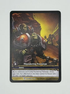 World of Warcraft TCG Legion 131/319 Extended Art Thundering Footsteps - Picture 1 of 1