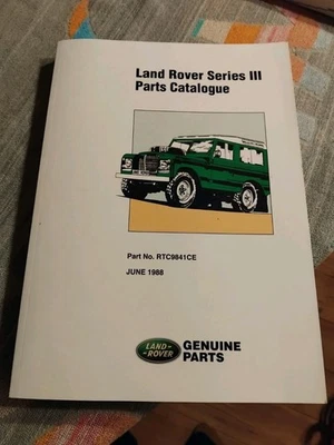 Land Rover Series III Factory Parts Catalogue 1988 3 V8 4 Cylinder Petrol Diesel - Image 1 of 4